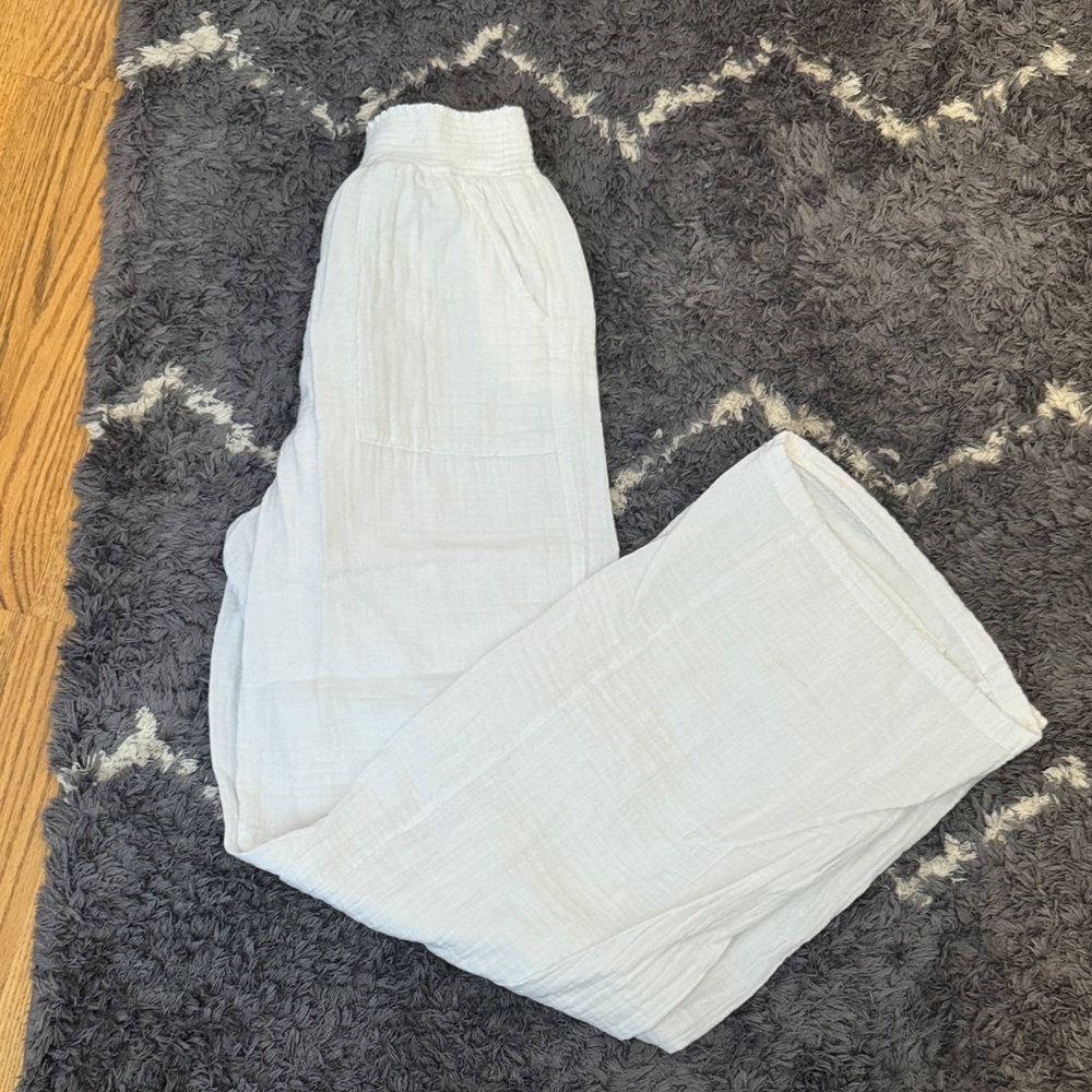 SO High Rise White Wide-Leg Pants